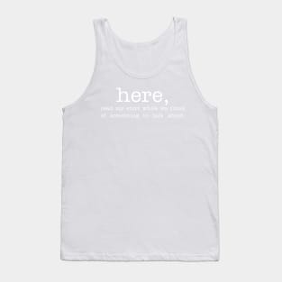 Read My Shirt - light Tank Top